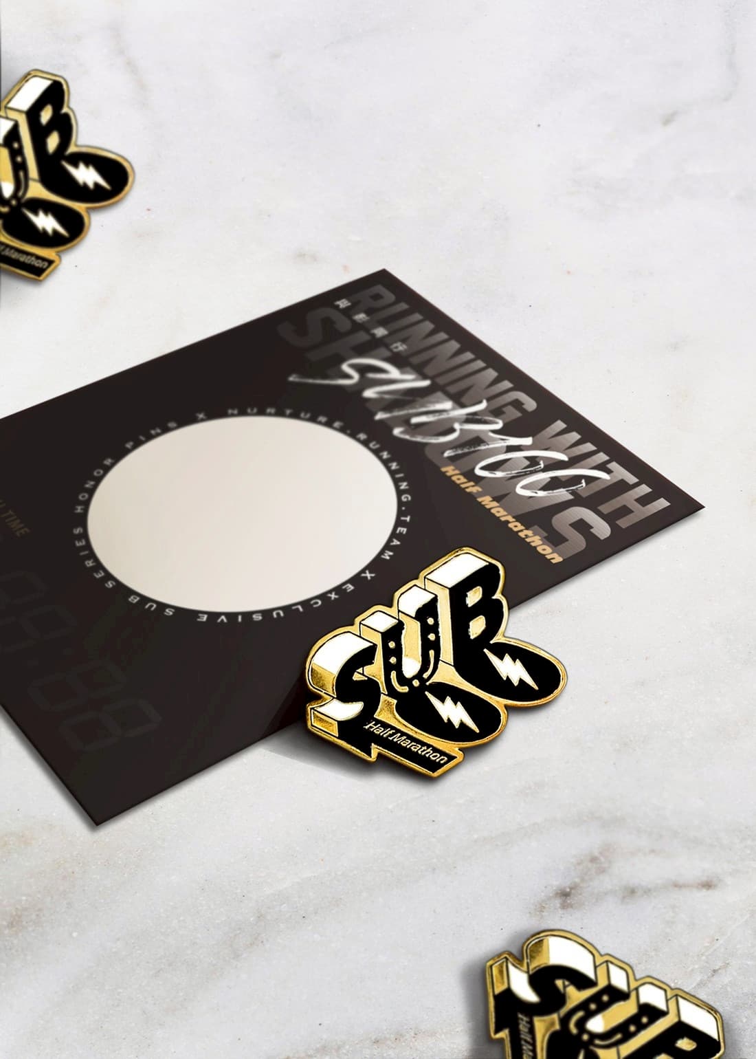 半馬 SUB 100 與影同行徽章